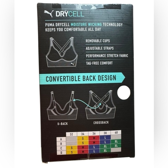 Puma 2 pack Seamless Sports Bras Size L - Picture 6 of 7